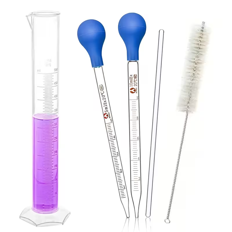 Science Experiment - Satu set alat penetes kaca untuk