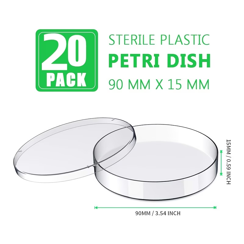 Science Experiment - Harga: 20 wadah petri plastik dengan