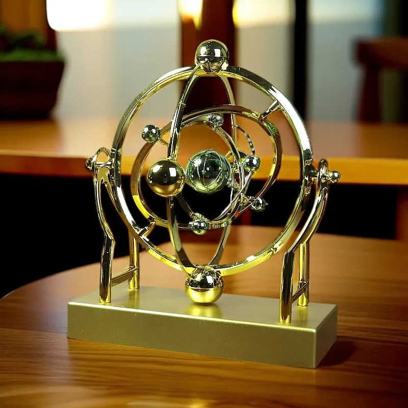 Newton Cradle Large - Dekorasi Meja Tata Surya Berputar, Ornamen