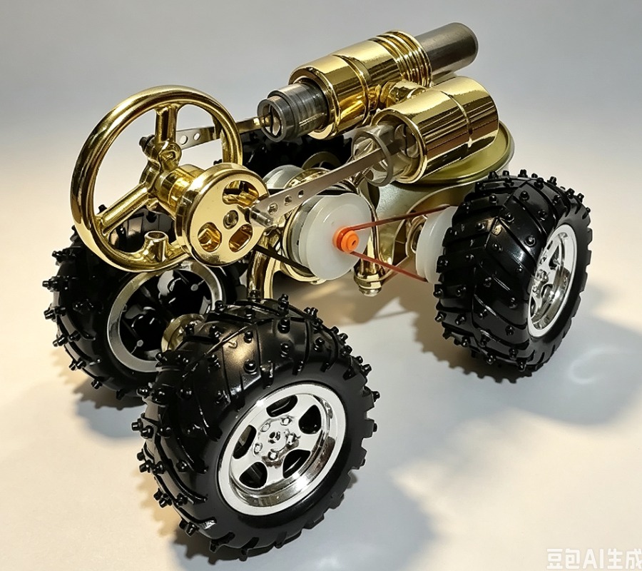 Science Toys - Model Mesin Pembakaran Eksternal Mini, Mainan