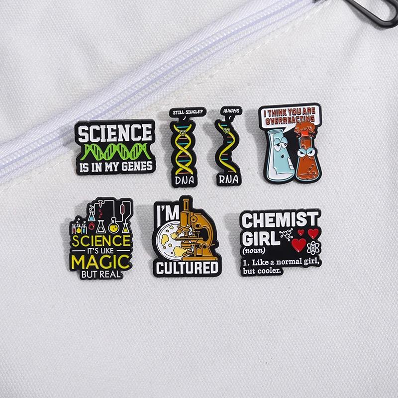 Bros kerah Sains Enamel Pin ta - Science Experiment ulasan dan harga