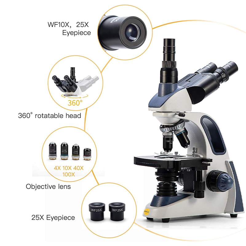 Mikroskop Trinokular Komposit  - Microscope Compound 40X ulasan dan harga