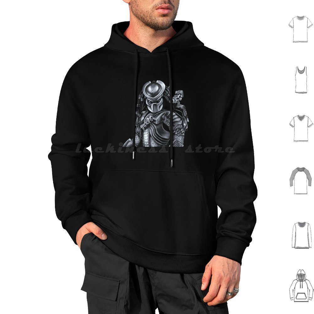 Hoodie Lapis Baja Katun Lengan - Science Hunter ulasan dan harga