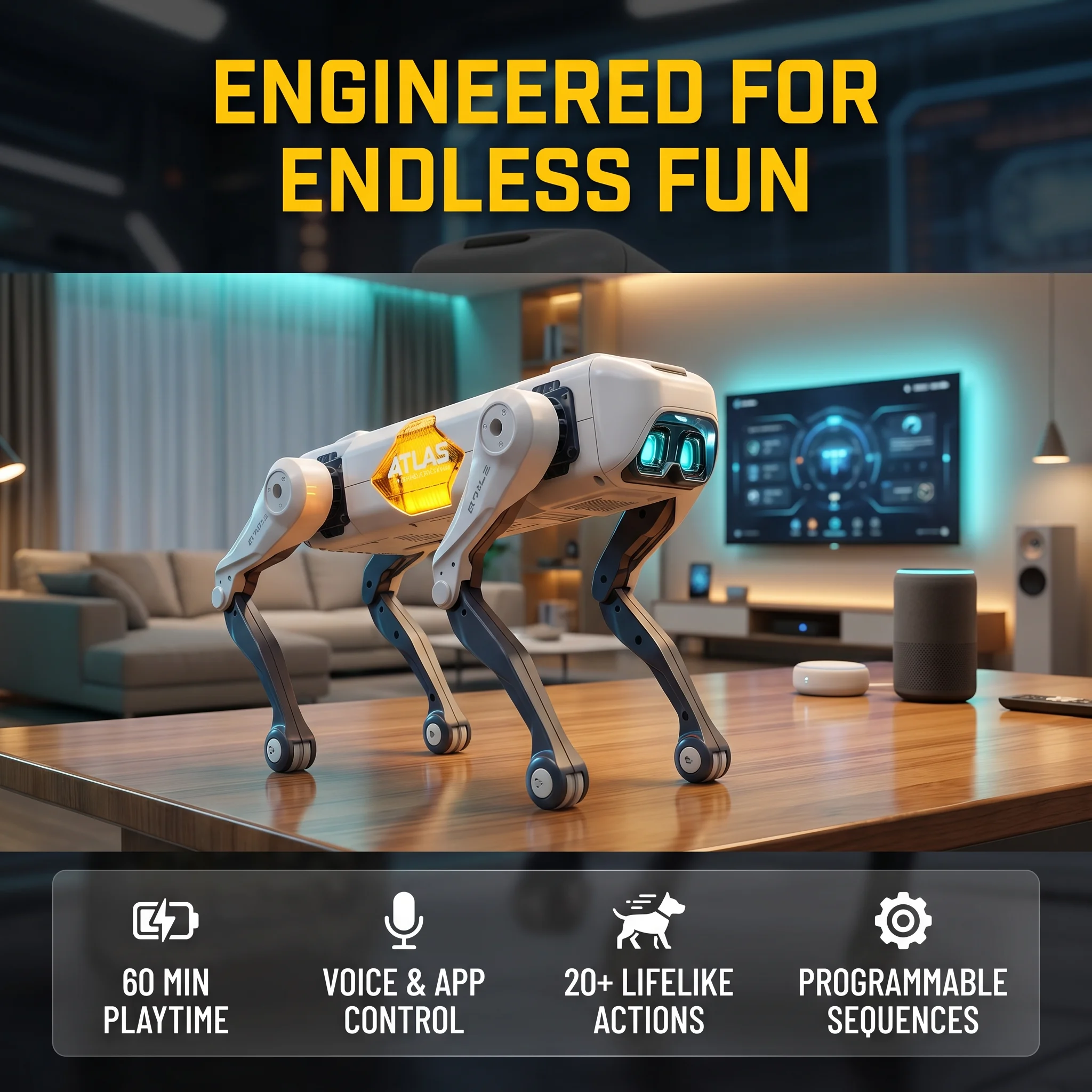 Robot Anjing Pintar AI, Kontro - Science Robot ulasan dan harga